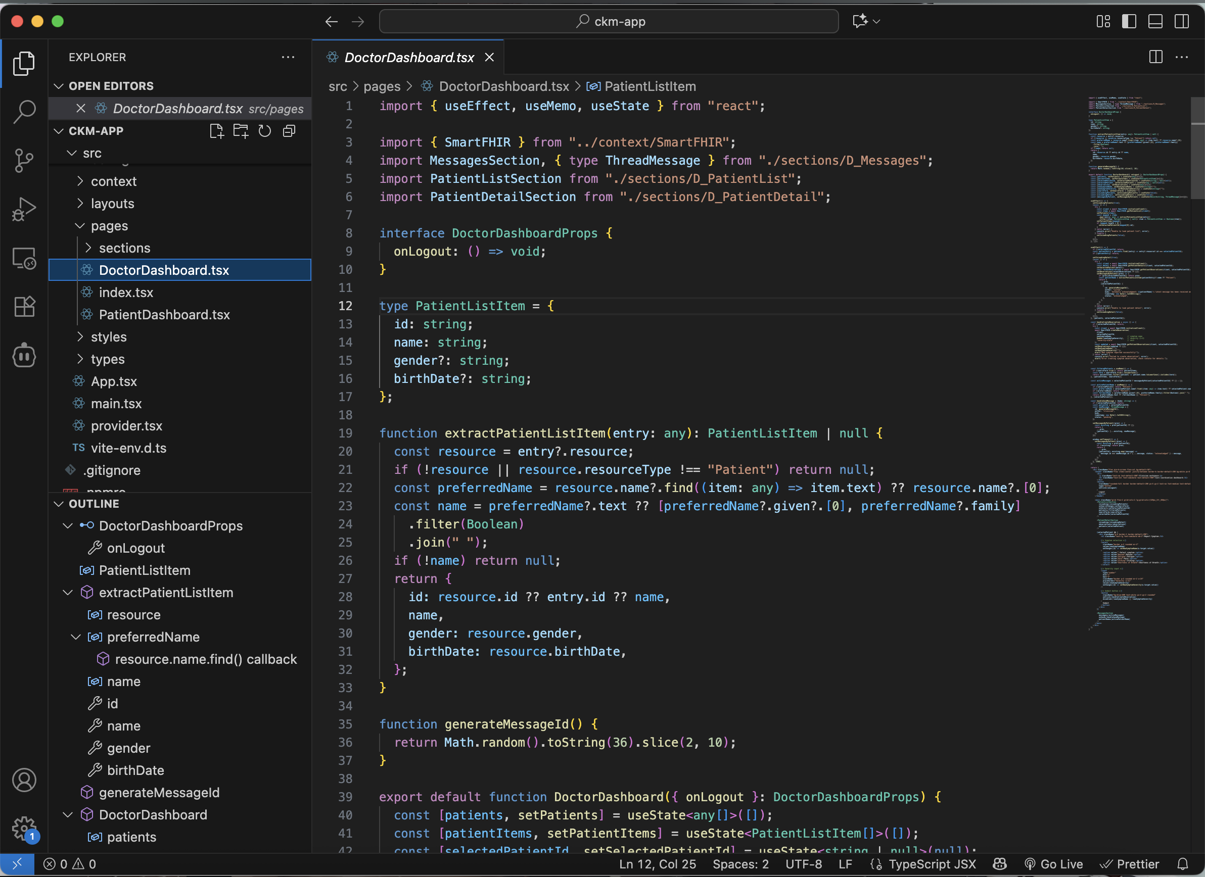 Typography and color tokens